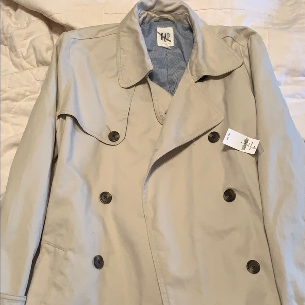 Gap Tan Trench Coat Medium